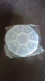 7-Sided Portable Pill Box Travel Organizer with Clear Lids